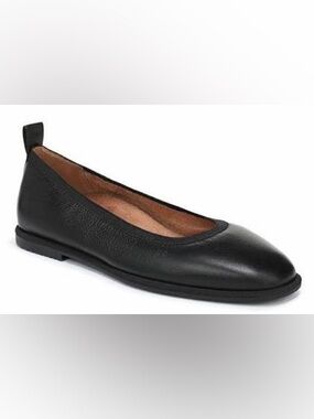 Vionic Black Leather Women’s Ballet Flat New In Box Size 10